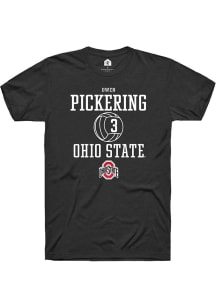 Owen Pickering  Ohio State Buckeyes Black Rally NIL Sport Icon Short Sleeve T Shirt
