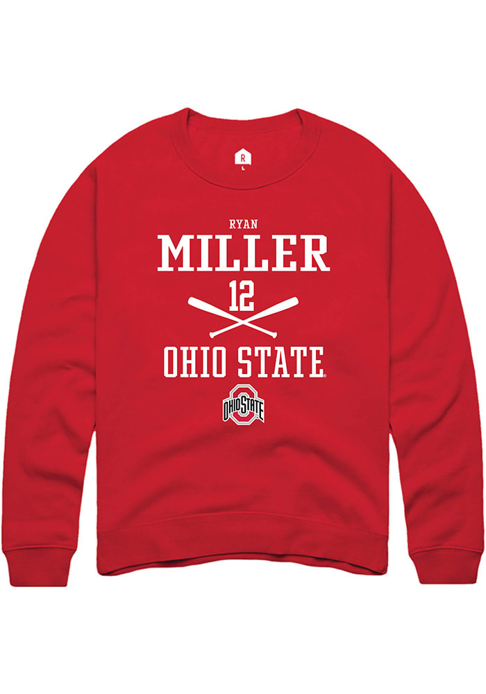 Ryan Miller Rally Ohio State Buckeyes Mens NIL Sport Icon Long Sleeve Crew Sweatshirt