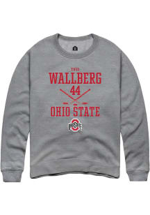 Theo Wallberg  Rally Ohio State Buckeyes Mens Graphite NIL Sport Icon Long Sleeve Crew Sweatshir..