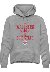 Theo Wallberg  Rally Ohio State Buckeyes Mens Graphite NIL Sport Icon Long Sleeve Hoodie