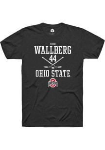 Theo Wallberg  Ohio State Buckeyes Black Rally NIL Sport Icon Short Sleeve T Shirt