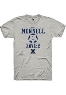 Jonny Mennell  Xavier Musketeers Ash Rally NIL Sport Icon Short Sleeve T Shirt