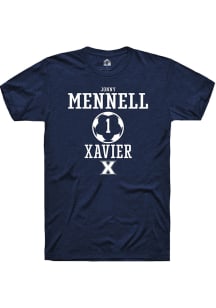 Jonny Mennell  Xavier Musketeers Navy Blue Rally NIL Sport Icon Short Sleeve T Shirt