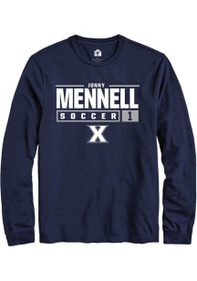 Jonny Mennell  Xavier Musketeers Navy Blue Rally NIL Stacked Box Long Sleeve T Shirt