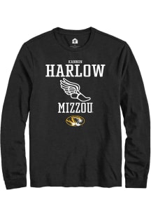 Kannon Harlow  Missouri Tigers Black Rally NIL Sport Icon Long Sleeve T Shirt