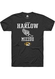 Kannon Harlow  Missouri Tigers Black Rally NIL Sport Icon Short Sleeve T Shirt