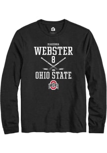 Makenna Webster Rally Mens Black Ohio State Buckeyes NIL Sport Icon Tee