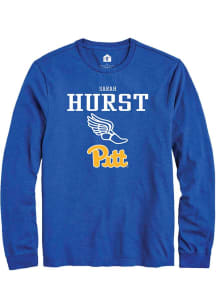 Sarah Hurst Rally Mens Blue Pitt Panthers NIL Sport Icon Track Tee