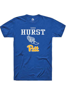 Sarah Hurst Blue Pitt Panthers NIL Sport Icon Track Short Sleeve T Shirt