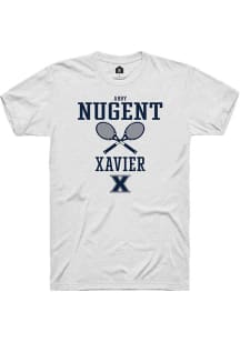 Abby Nugent  Xavier Musketeers White Rally NIL Sport Icon Short Sleeve T Shirt