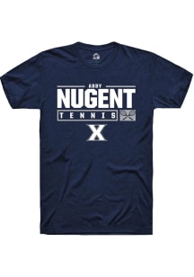 Abby Nugent  Xavier Musketeers Navy Blue Rally NIL Stacked Box Short Sleeve T Shirt