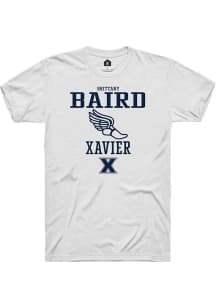 Brittany Baird  Xavier Musketeers White Rally NIL Sport Icon Short Sleeve T Shirt