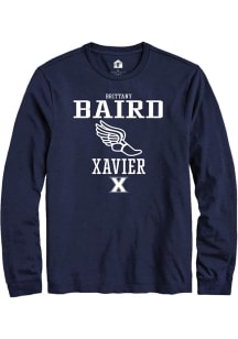 Brittany Baird  Xavier Musketeers Navy Blue Rally NIL Sport Icon Long Sleeve T Shirt