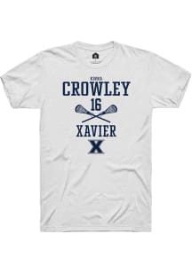 Kirra Crowley  Xavier Musketeers White Rally NIL Sport Icon Short Sleeve T Shirt