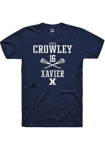 Kirra Crowley  Xavier Musketeers Navy Blue Rally NIL Sport Icon Short Sleeve T Shirt