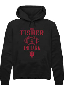 Aiden Fisher Rally Mens Black Indiana Hoosiers NIL Sport Icon Hooded Sweatshirt