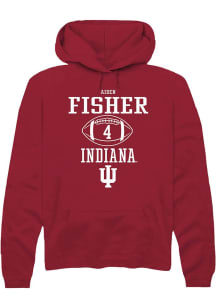 Aiden Fisher Rally Mens Red Indiana Hoosiers NIL Sport Icon Hooded Sweatshirt