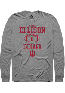 Justice Ellison  Indiana Hoosiers Graphite Rally NIL Sport Icon Long Sleeve T Shirt