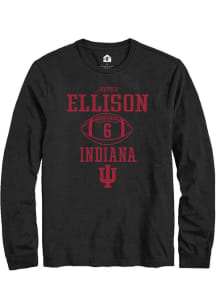 Justice Ellison  Indiana Hoosiers Black Rally NIL Sport Icon Long Sleeve T Shirt