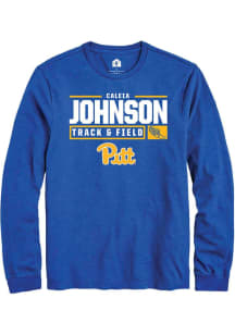Caleia Johnson Rally Mens Blue Pitt Panthers NIL Stacked Box Tee