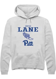 Endeyah Lane  Rally Pitt Panthers Mens White NIL Sport Icon Long Sleeve Hoodie