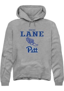 Endeyah Lane  Rally Pitt Panthers Mens Grey NIL Sport Icon Long Sleeve Hoodie
