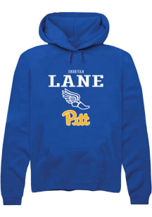 Endeyah Lane  Rally Pitt Panthers Mens Blue NIL Sport Icon Long Sleeve Hoodie