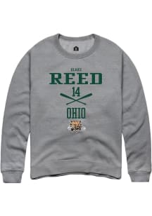 Blake Reed  Rally Ohio Bobcats Mens Graphite NIL Sport Icon Long Sleeve Crew Sweatshirt