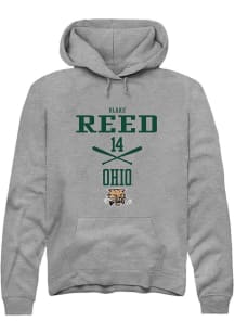 Blake Reed  Rally Ohio Bobcats Mens Graphite NIL Sport Icon Long Sleeve Hoodie