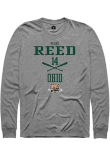 Blake Reed  Ohio Bobcats Graphite Rally NIL Sport Icon Long Sleeve T Shirt