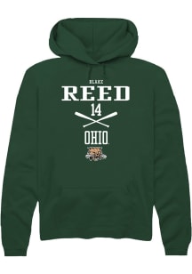 Blake Reed  Rally Ohio Bobcats Mens Green NIL Sport Icon Long Sleeve Hoodie