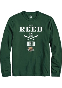 Blake Reed  Ohio Bobcats Green Rally NIL Sport Icon Long Sleeve T Shirt