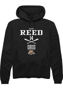 Blake Reed  Rally Ohio Bobcats Mens Black NIL Sport Icon Long Sleeve Hoodie