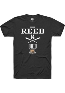 Blake Reed  Ohio Bobcats Black Rally NIL Sport Icon Short Sleeve T Shirt