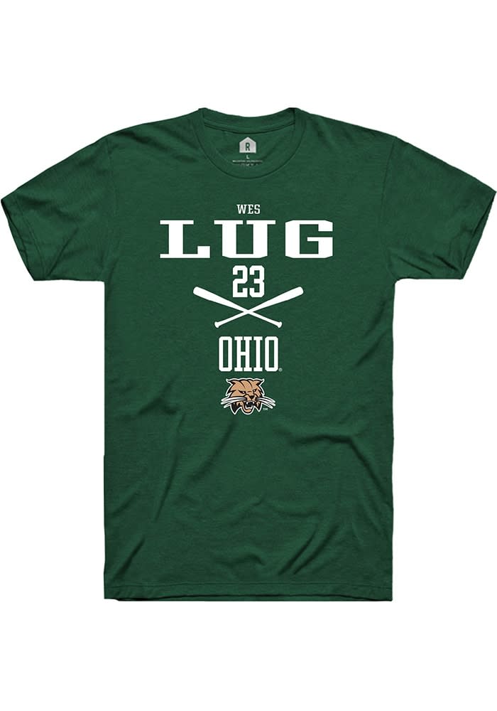 Wes Lug Ohio Bobcats Rally NIL Sport Icon Short Sleeve T Shirt