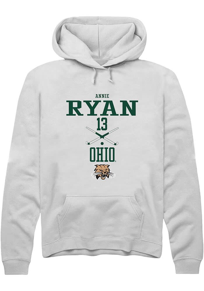 Annie Ryan Rally Ohio Bobcats Mens NIL Sport Icon Long Sleeve Hoodie