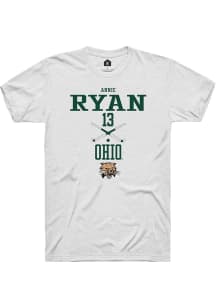 Annie Ryan  Ohio Bobcats White Rally NIL Sport Icon Short Sleeve T Shirt