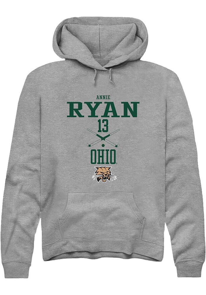 Annie Ryan  Rally Ohio Bobcats Mens Graphite NIL Sport Icon Long Sleeve Hoodie