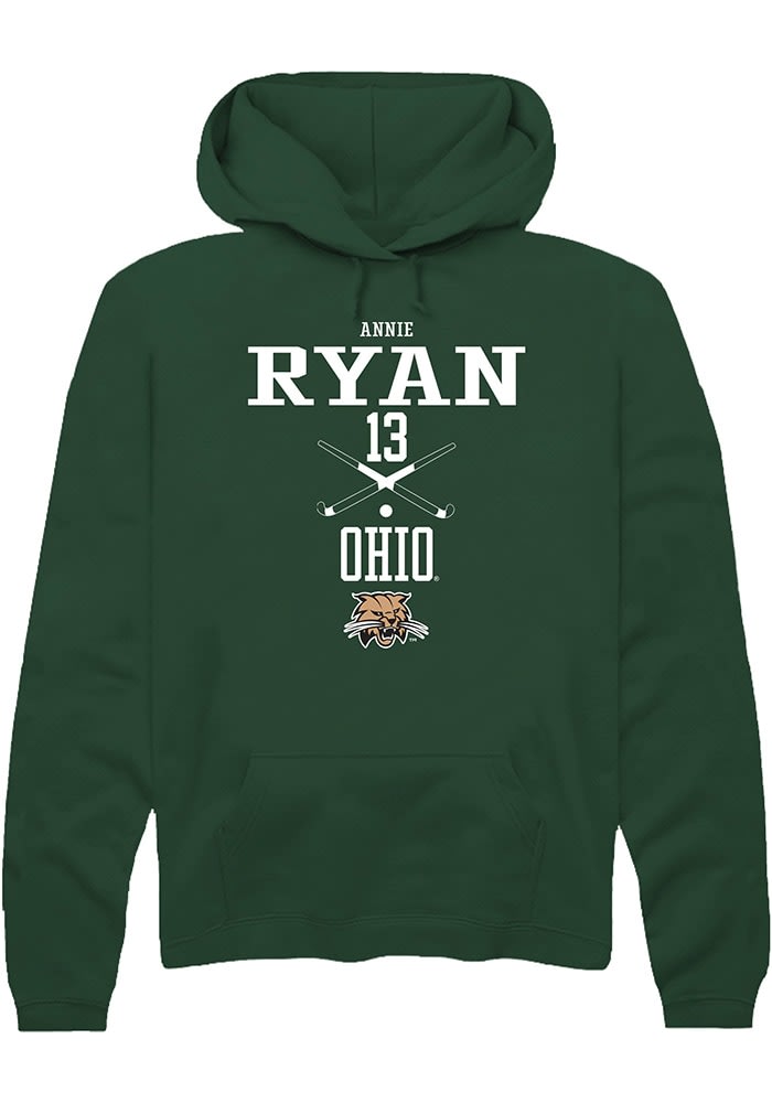 Annie Ryan Rally Ohio Bobcats Mens NIL Sport Icon Long Sleeve Hoodie