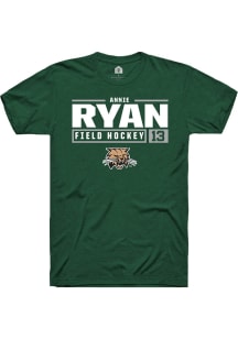 Annie Ryan  Ohio Bobcats Green Rally NIL Stacked Box Short Sleeve T Shirt