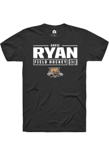 Annie Ryan  Ohio Bobcats Black Rally NIL Stacked Box Short Sleeve T Shirt