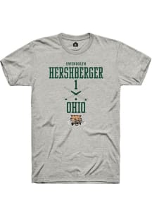 Gwendolyn Hershberger  Ohio Bobcats Ash Rally NIL Sport Icon Short Sleeve T Shirt