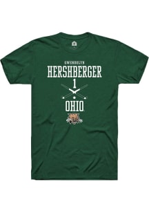 Gwendolyn Hershberger  Ohio Bobcats Green Rally NIL Sport Icon Short Sleeve T Shirt