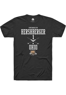 Gwendolyn Hershberger  Ohio Bobcats Black Rally NIL Sport Icon Short Sleeve T Shirt