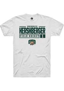 Gwendolyn Hershberger  Ohio Bobcats White Rally NIL Stacked Box Short Sleeve T Shirt