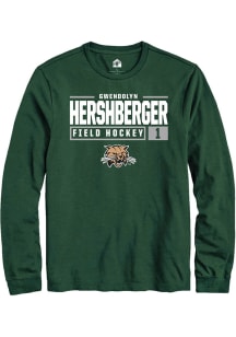 Gwendolyn Hershberger  Ohio Bobcats Green Rally NIL Stacked Box Long Sleeve T Shirt