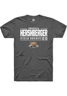 Gwendolyn Hershberger  Ohio Bobcats Dark Grey Rally NIL Stacked Box Short Sleeve T Shirt