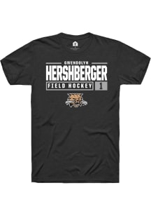 Gwendolyn Hershberger  Ohio Bobcats Black Rally NIL Stacked Box Short Sleeve T Shirt