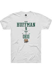 Mary Huffman  Ohio Bobcats White Rally NIL Sport Icon Short Sleeve T Shirt