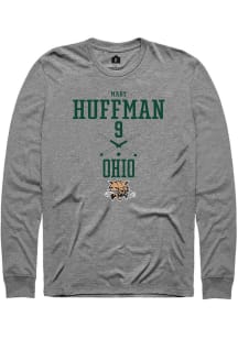 Mary Huffman  Ohio Bobcats Graphite Rally NIL Sport Icon Long Sleeve T Shirt